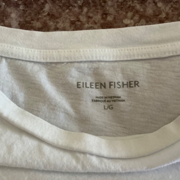 EILEEN FISHER COTTON TEE SHIRT SIZE LG - Picture 2 of 2